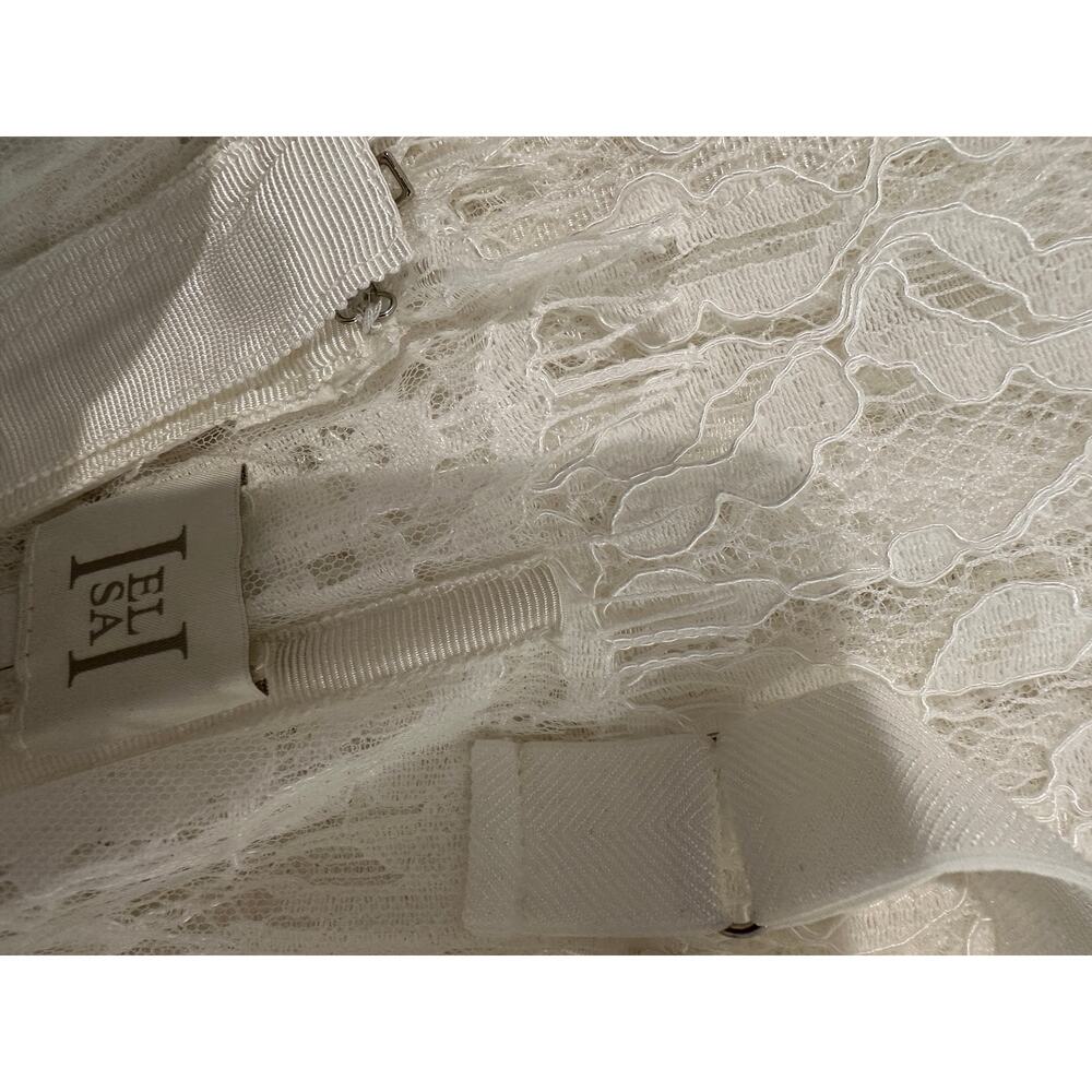 Helsa The Lace Column Dress White - Picture 16 of 16